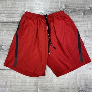 Nike‎ Shorts Mens Medium Red Dri Fit Running Lined Elastic Waist Athletic